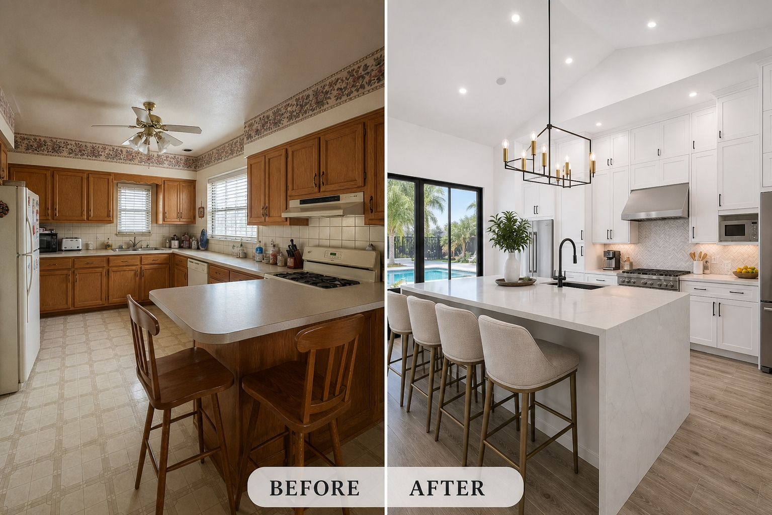 After Kitchen Renovation Cape Coral FL