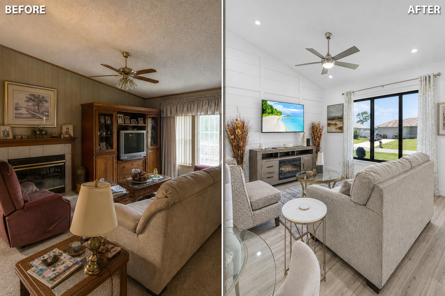 Living Room Naples, FL — NG Construction SWFL