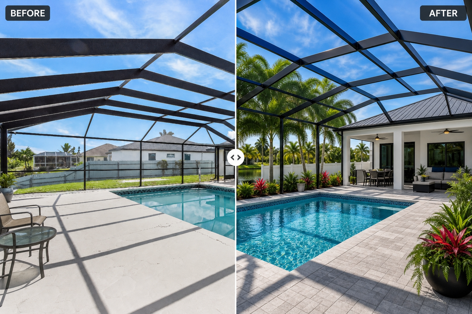 Pool Area Cape Coral, FL — NG Construction SWFL