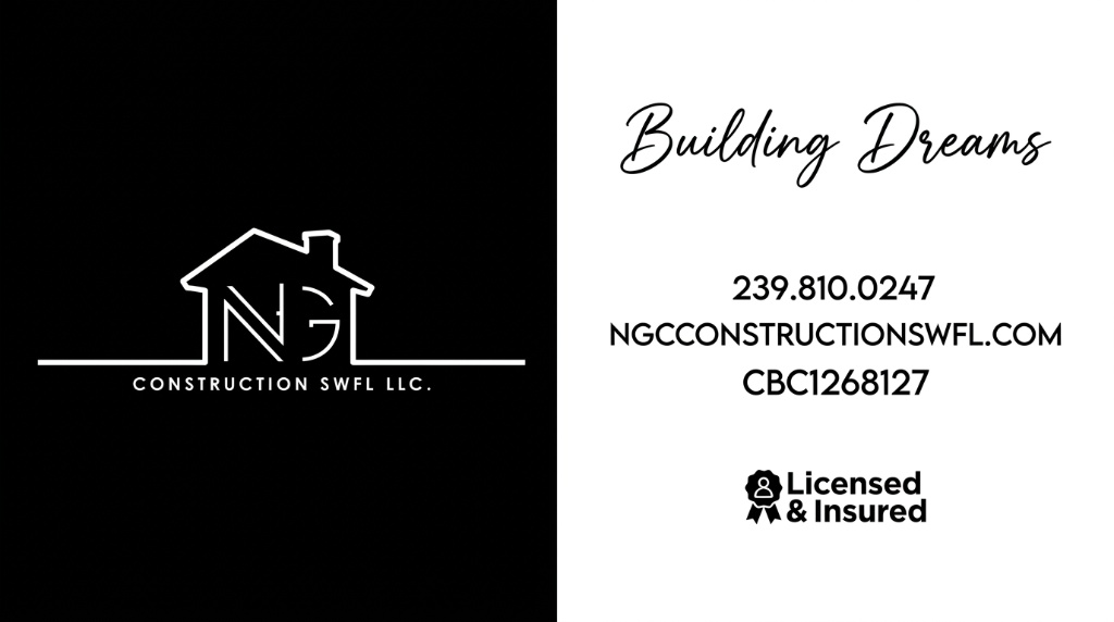 NG Construction SWFL Logo White