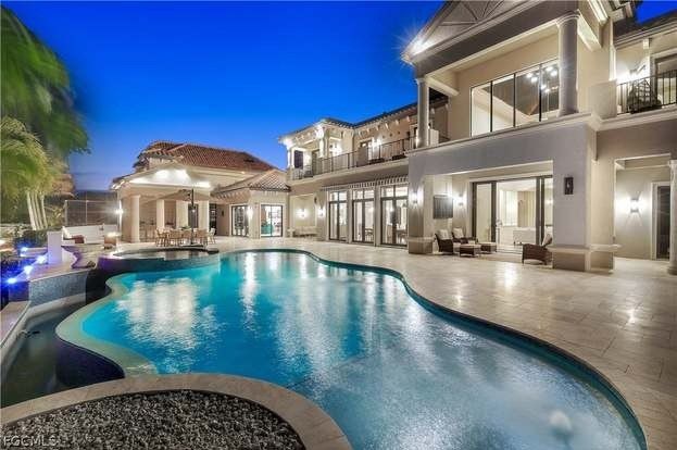 Grayscale to Color Outdoor Lanai Remodeling Florida